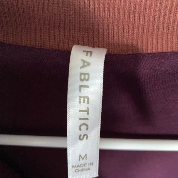 Fleece Pullover Burgundy Jacket - Picture 10 of 15